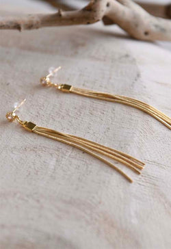 Tassel Earrings - Gold