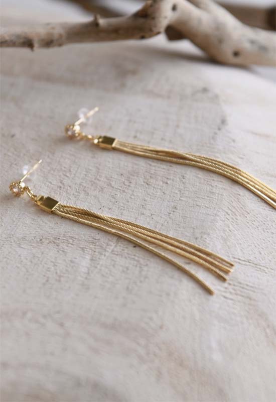 Tassel Earrings - Gold