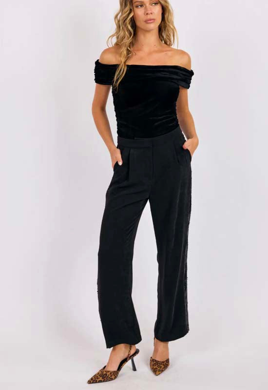 Sage the Label - The Drama Off Shoulder Bodysuit Black