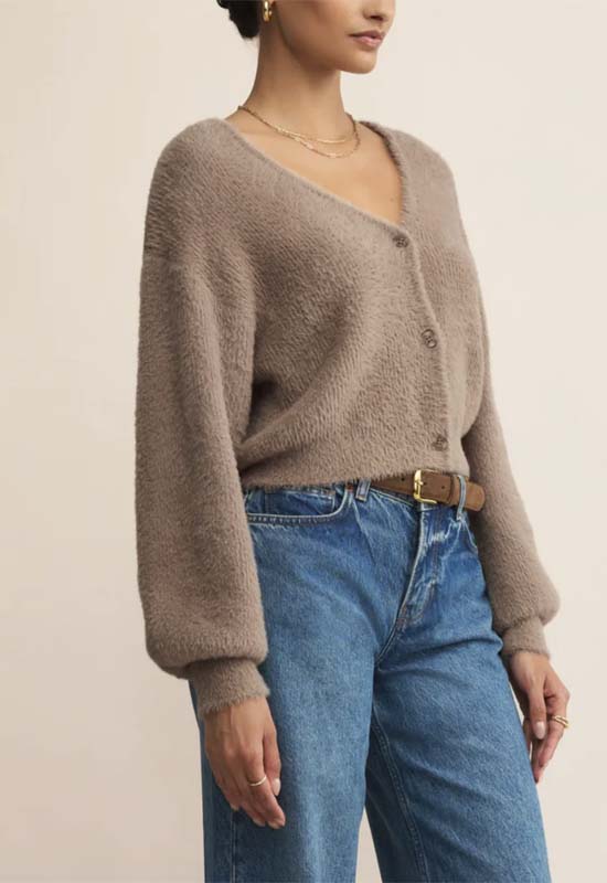 Z Supply - Sadira Fluffy Cardigan Moonlight