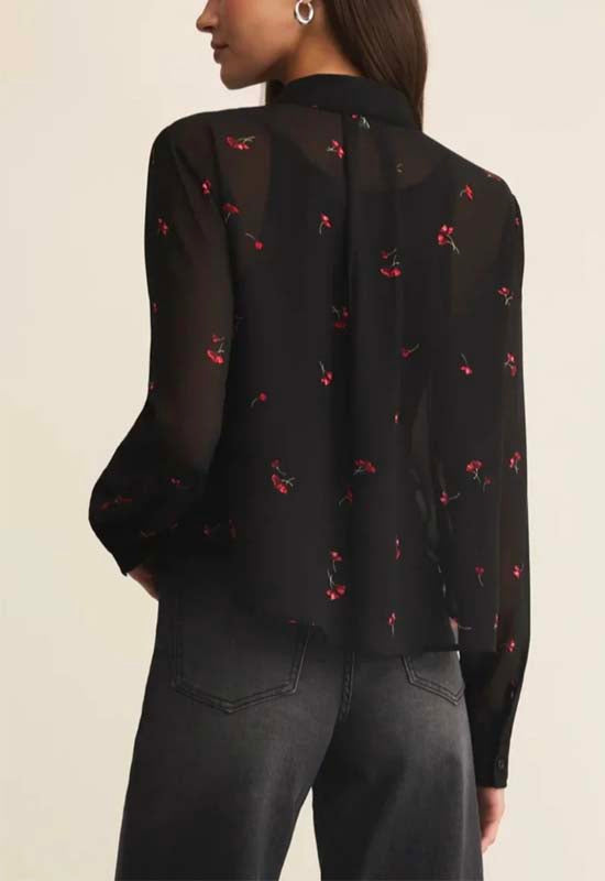 Z Supply - Vivienne Rio Floral Top Black