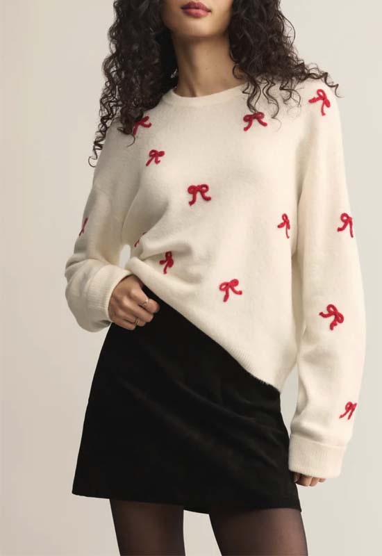 Z Supply - Tie Ribbon Sweater Warm White