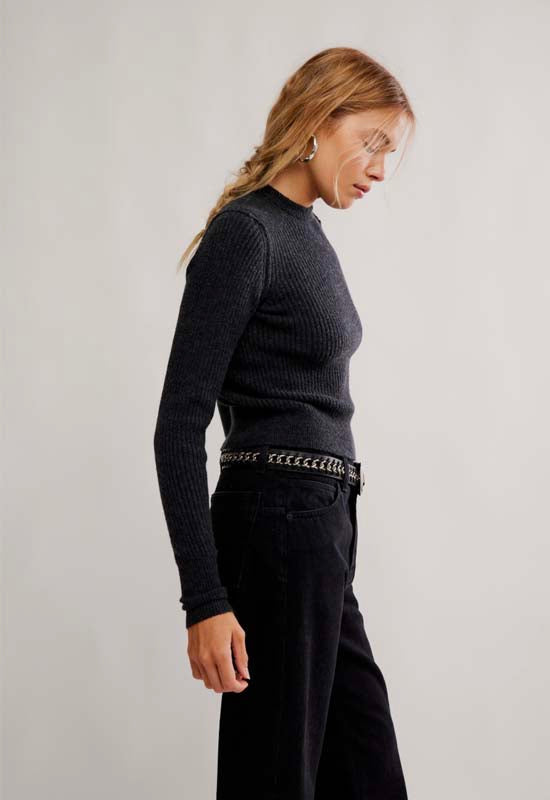 Free People - Ever After Pullover Charcoal