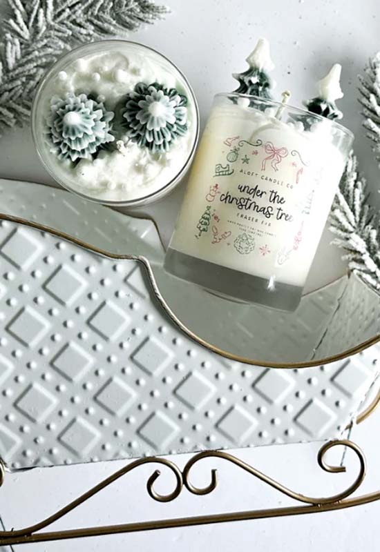 Aloft - Under the Christmas Tree Candle Frazier Fur