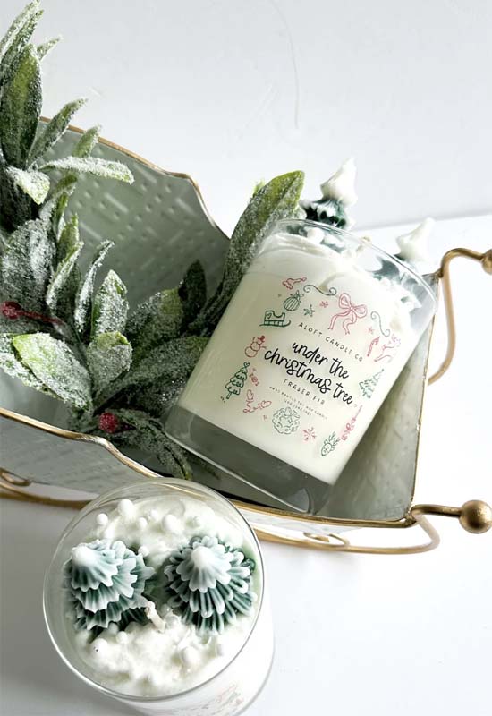 Aloft - Under the Christmas Tree Candle Frazier Fur