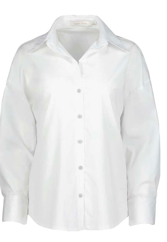 Bishop & Young - Leigh Poplin Top White