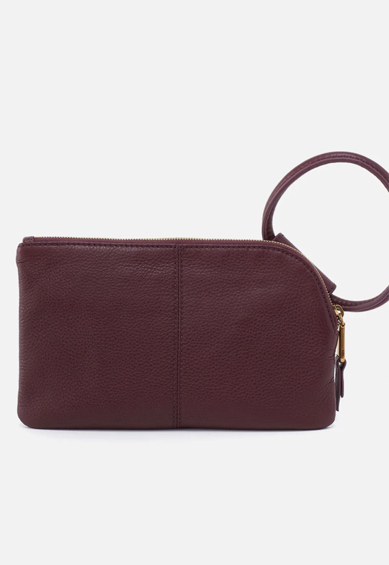Hobo - Sable Wristlet Pebbled Leather Mullberry Glaze