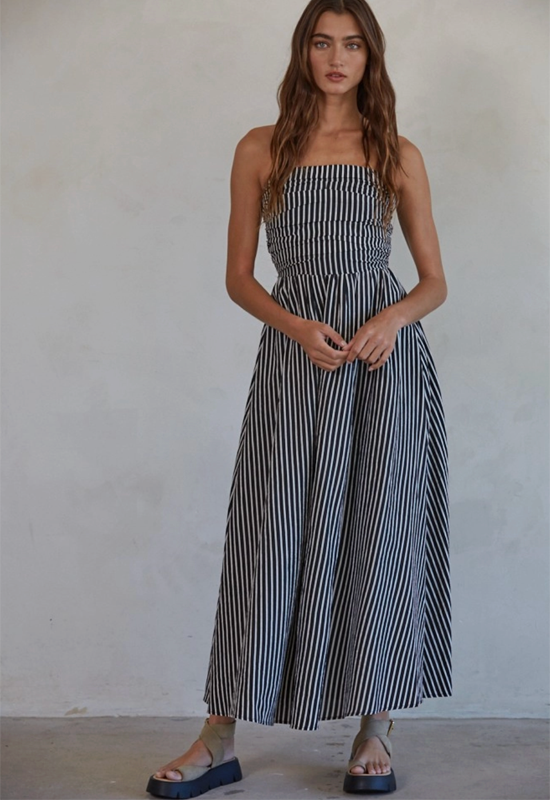 black and white striped tube dress Black White SXY Women's Striped Tube Bodycon Dress Sz XS S M L