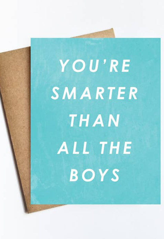 Smarter Than the Boys Card