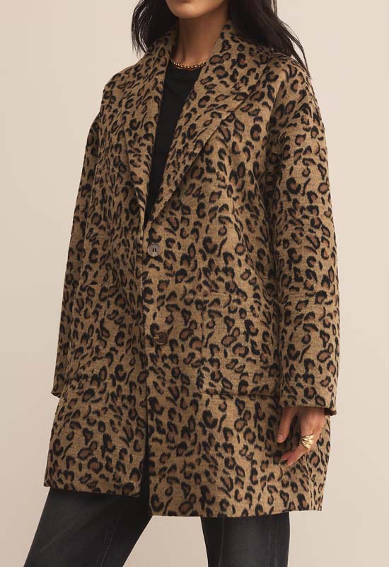 Z Supply - Lennon Animal Coat Suede