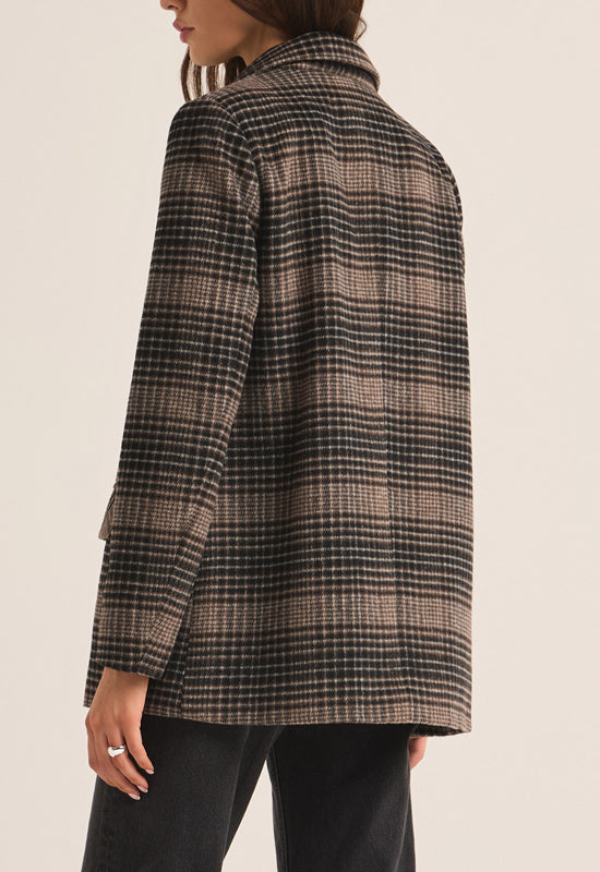 Z Supply - Kingston Relaxed Plaid Blazer Latte