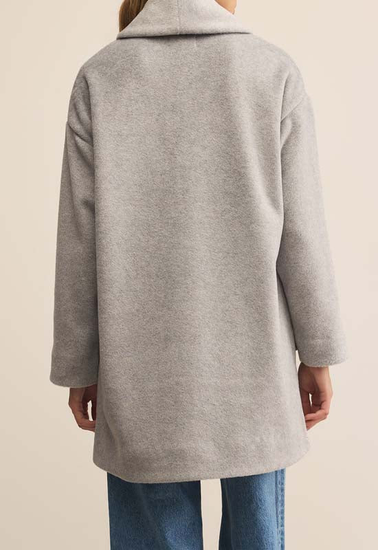 Z Supply - Lennon Heathered Coat Classic Heather Grey
