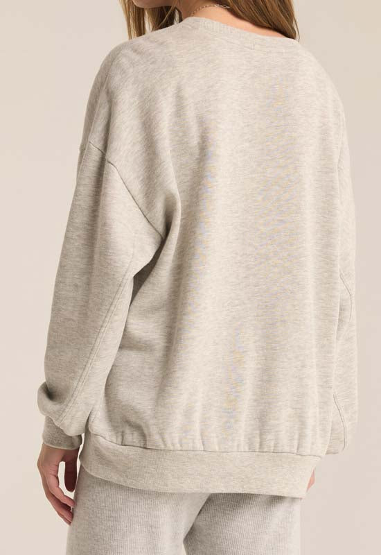 Z Supply - Merry Fleece Light Heather Grey