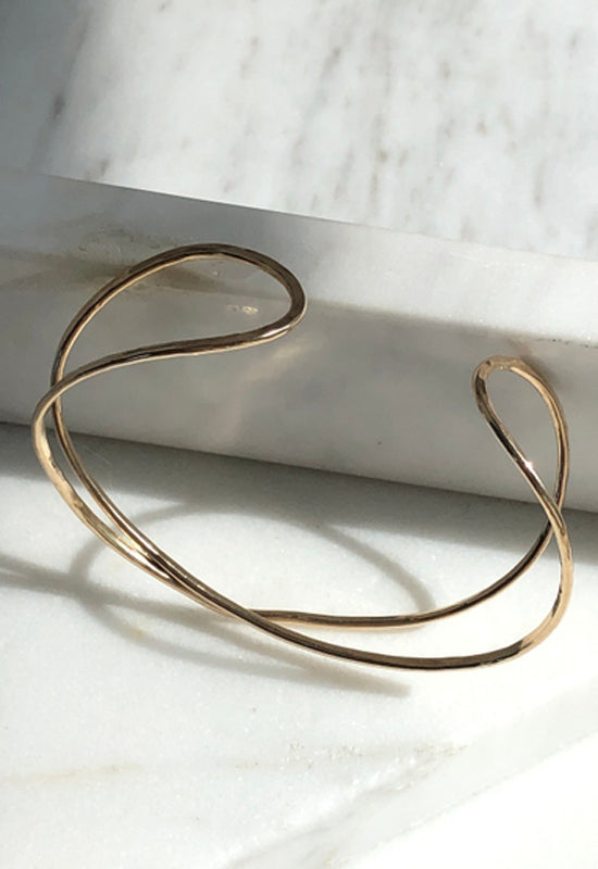 Infiniti Cuff - 14K Gold size small