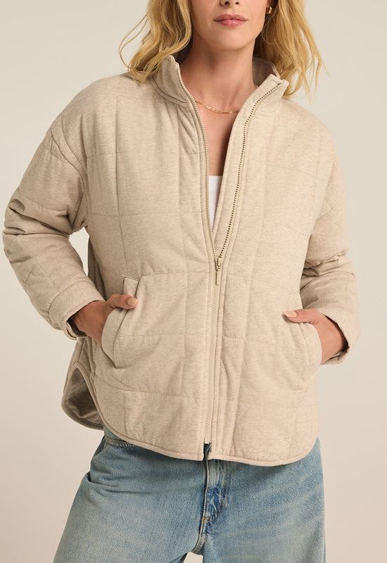 Z Supply - Bonfire Jacket Heather Latte