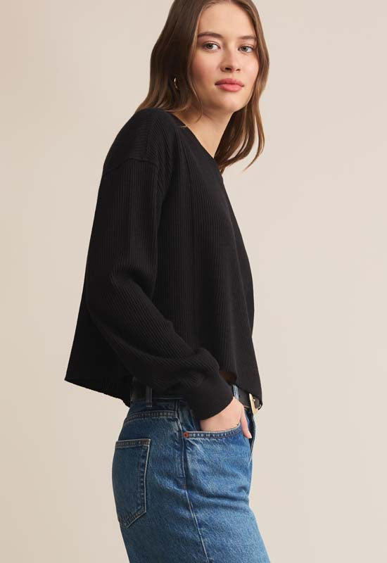 Z Supply - Angel Mini Thermal Top Black