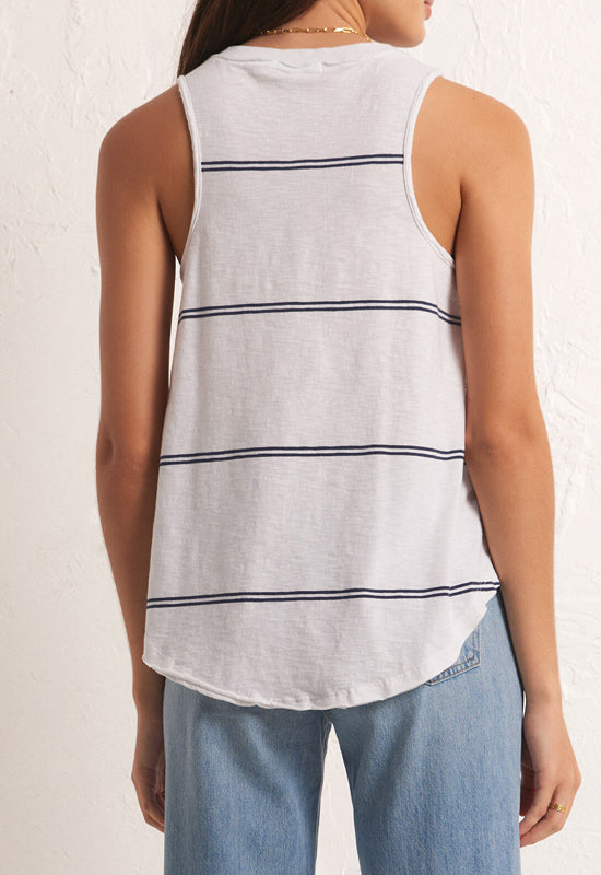 Z Supply - Vagabond Twin Stripe Tank Top White