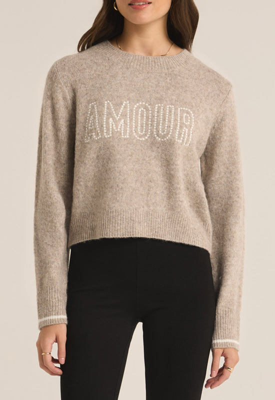 Z Supply - Amour Milan Sweater Heather Taupe