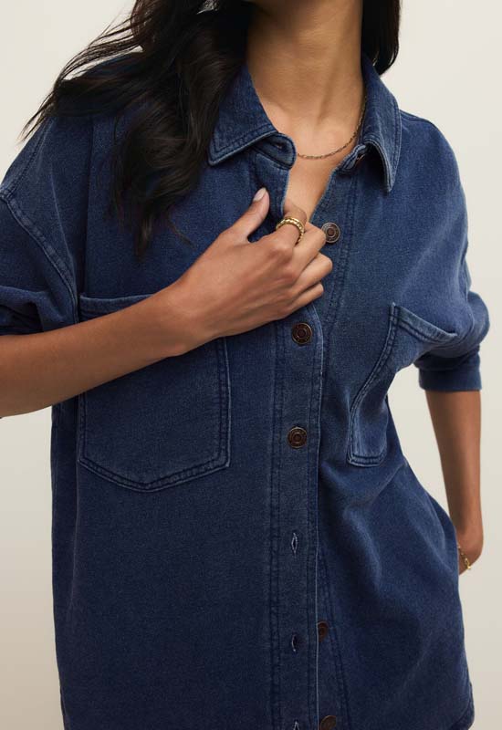 Z Supply - All Day Knit Jacket Indigo