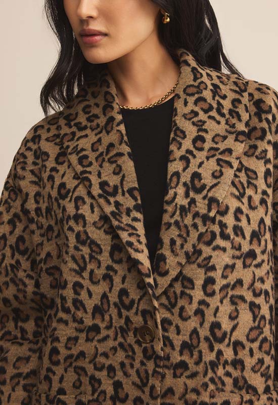Z Supply - Lennon Animal Coat Suede