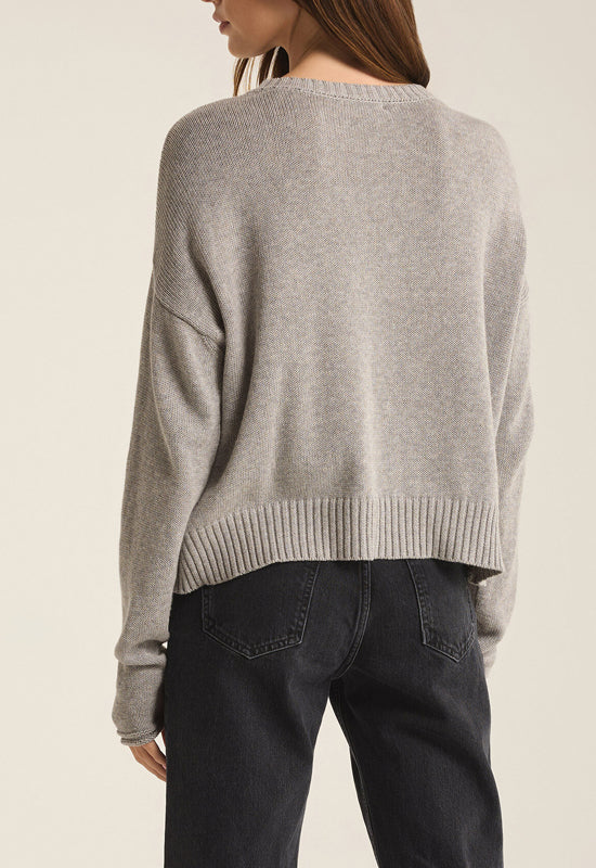 Z Supply - Sienna Star Sweater Classic Heather Grey