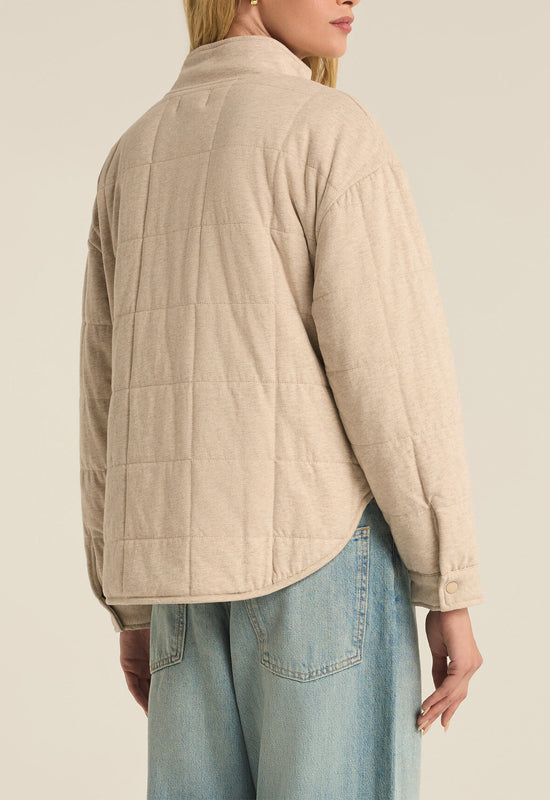 Z Supply - Bonfire Jacket Heather Latte