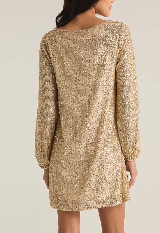 Z Supply - Andromeda Sequin Dress Champagne