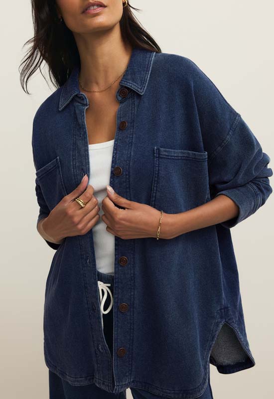 Z Supply - All Day Knit Jacket Indigo