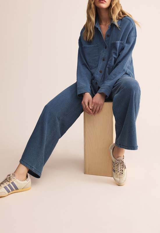 Z Supply - Hunter Knit Denim Pant Vintage Indigio