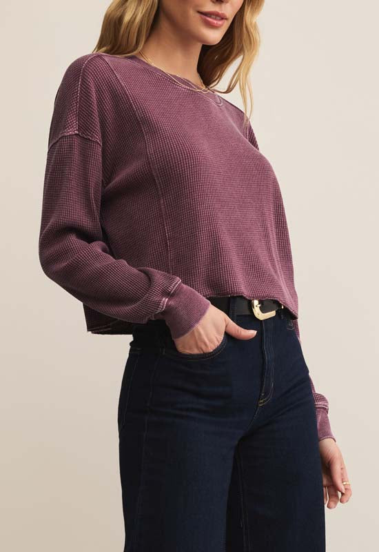 Z Supply - Angel Mini Thermal Top Merlot