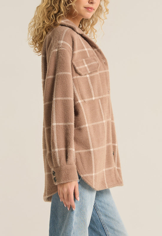 Z Supply - Tucker Plaid Jacket Heather Taupe