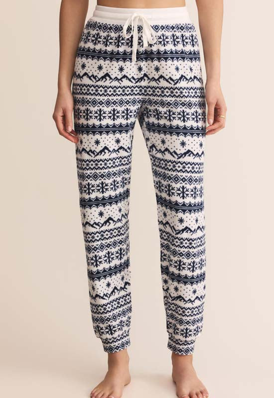 Z Supply - Twighlight Fairisle Jogger Vanilla Ice