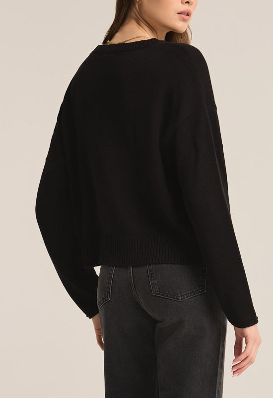 Z Supply - Sienna Love Sweater Black