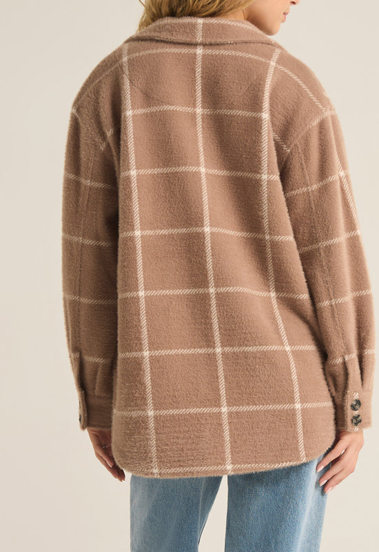 Z Supply - Tucker Plaid Jacket Heather Taupe