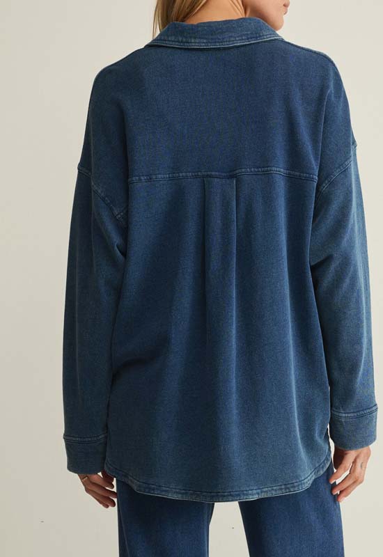 Z Supply - All Day Knit Jacket Indigo