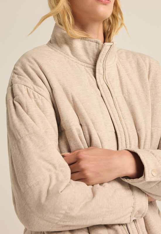 Z Supply - Bonfire Jacket Heather Latte