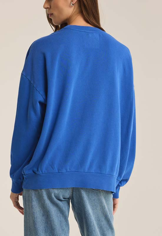 Z Supply - Apres Sunday Sweatshirt Palace Blue