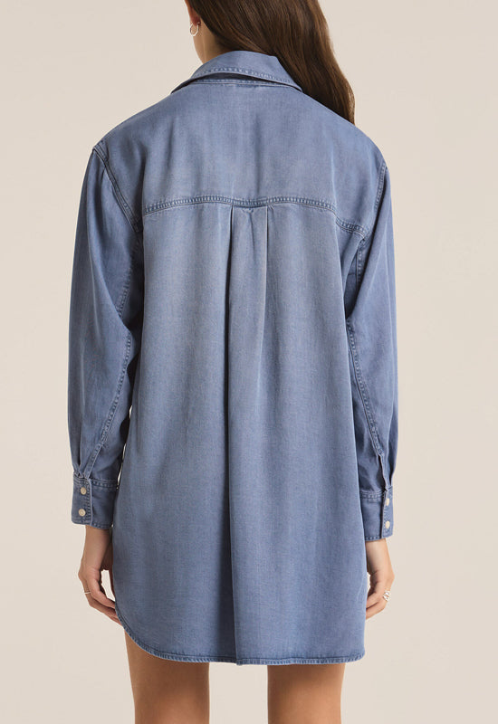 Z Supply - Dover Chambray Dress Sun Bleached Indigo