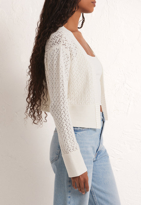 Z Supply - Kapa Cardigan Sweater White