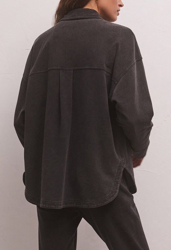 Z Supply - All Day Knit Denim Jacket Vintage Black