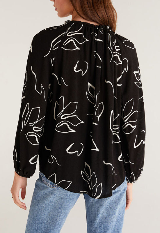 Z Supply - Athena Abstract Top Black