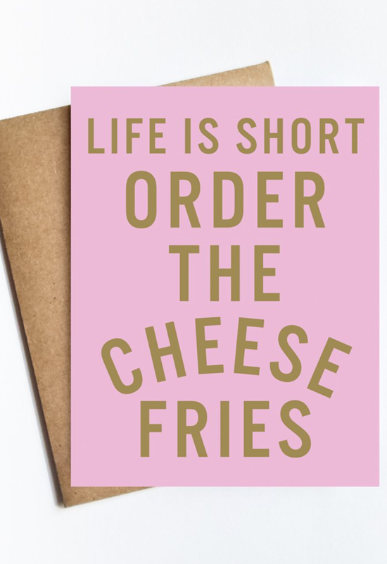 Order the Cheese Fries Card