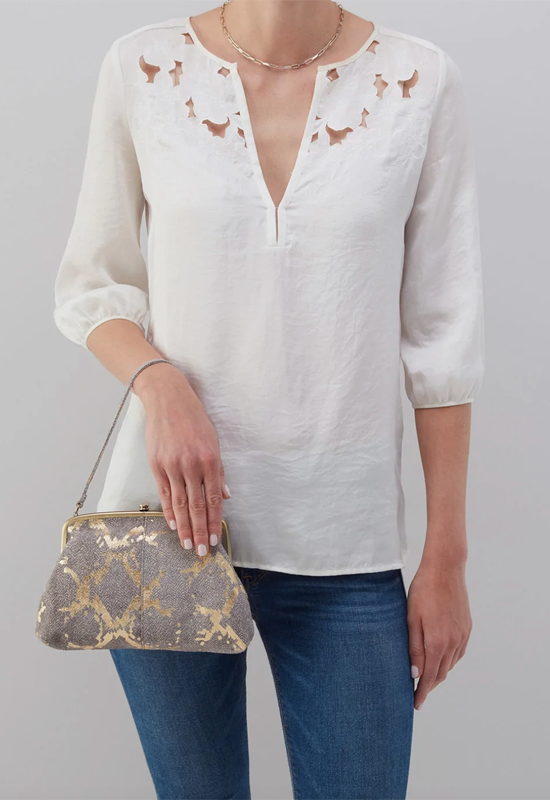 Hobo - Lana Print Crossbody Gold Herringbone