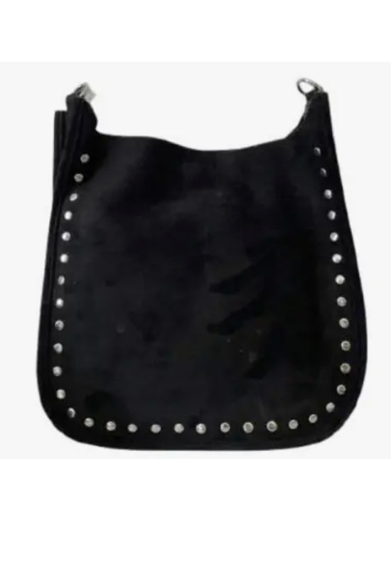 Ahdorned - Mini Suede Studded Messenger Bag (sold without strap)