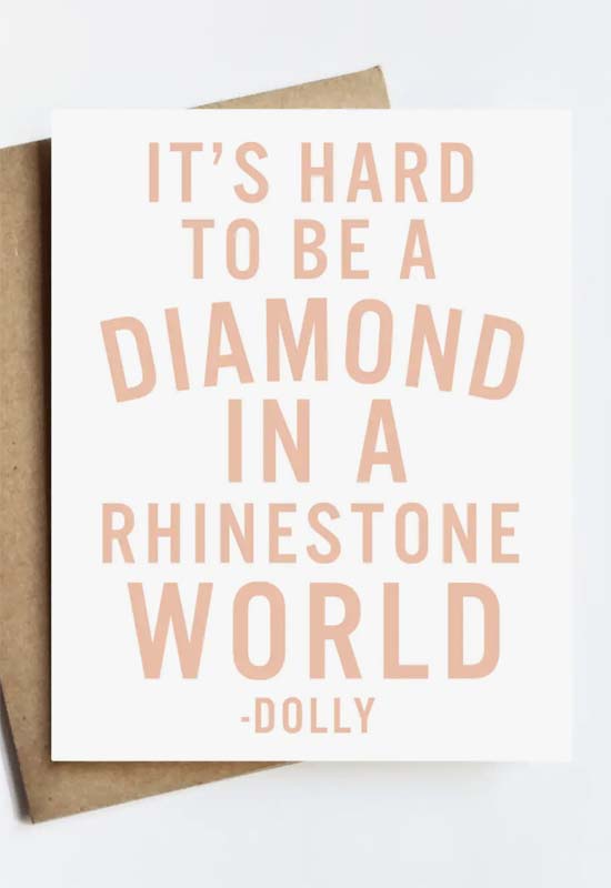 Dolly Diamond Card