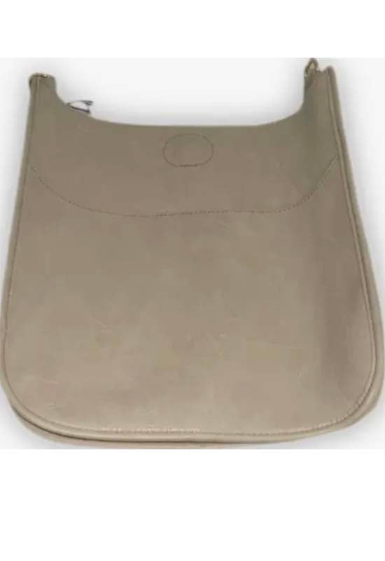 Ahdorned - Vegan Messenger Bag Cream Gold Hardware (sold without strap)