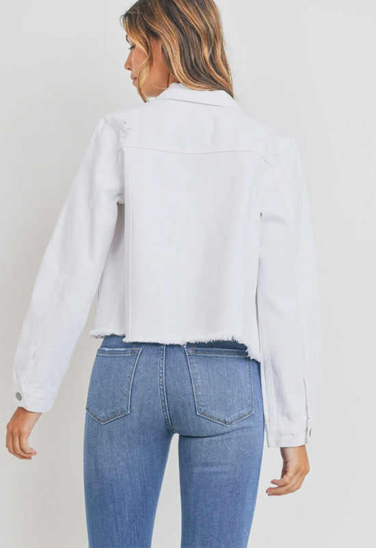 Just USA - Vintage Distressed Jacket White