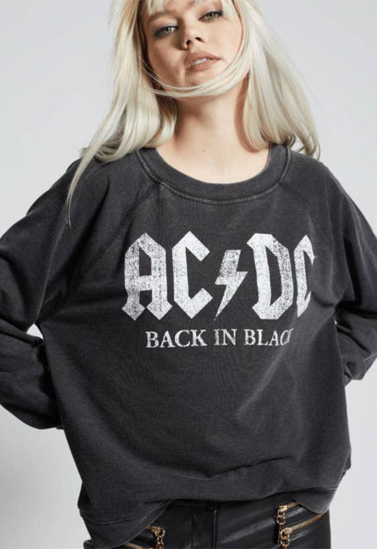 Recycled Karma - ACDC Back In Black Sweatshirt
