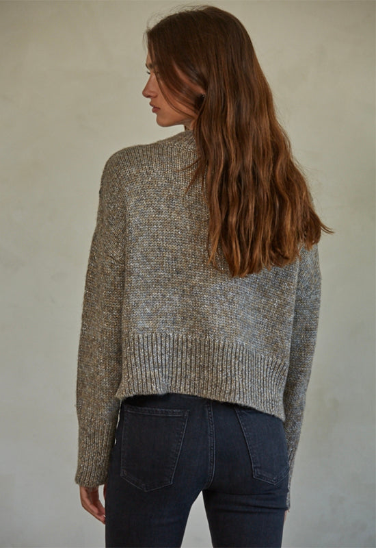 Camille Pullover Sweater - Grey Gold