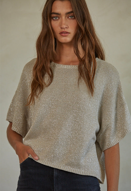 Isadora Top - Grey Silver